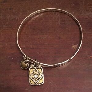 Two-Tone Gold and Silver Charm Bracelet